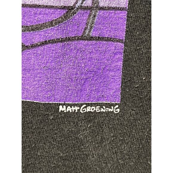 The Simpsons Skeleton Family Couch T Shirt Adult Large Black Graphic Bart - Picture 5 of 6